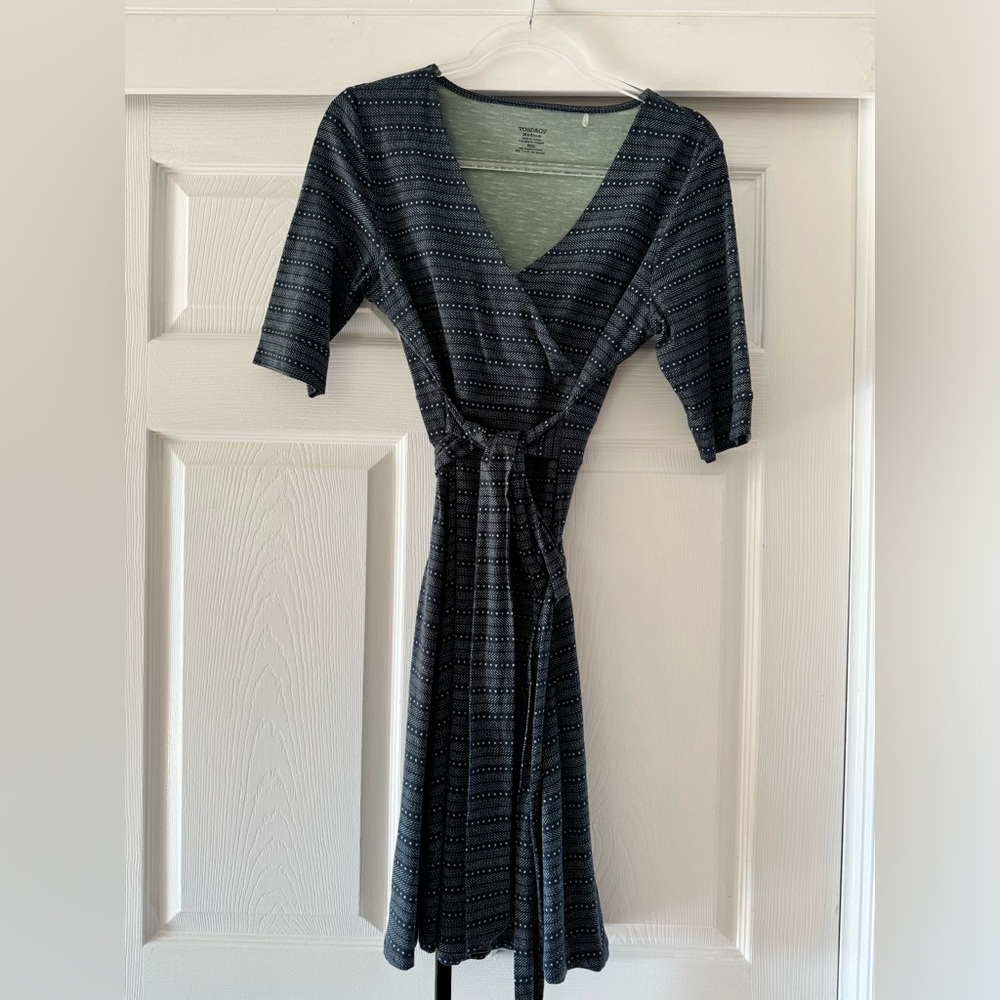Toad & Co wrap dress size medium